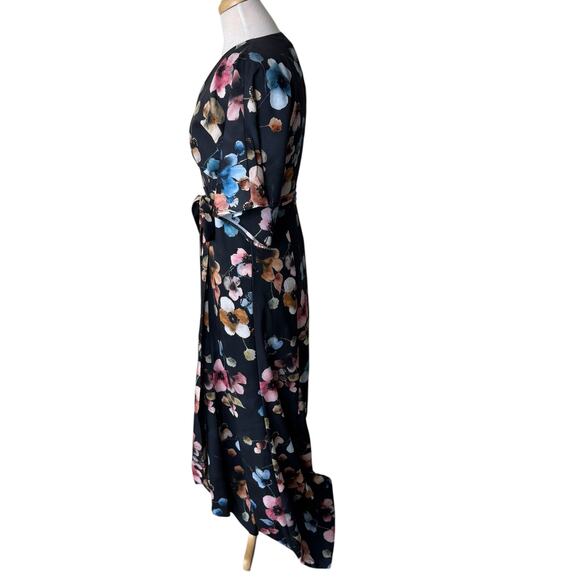 HUTCH Anthropologie Monaco Wrapped Floral Maxi Dress Size Small - Picture 4 of 12